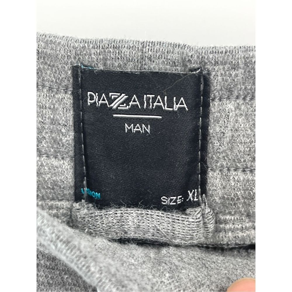Piazza Man Sweatpants Jogger Men Size XL Gray Black Drawstring - Picture 9 of 13